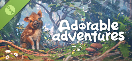 Steam header art for Adorable Adventures Demo