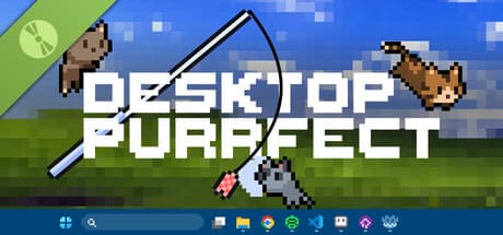 Steam header art for Desktop Purrfect Demo