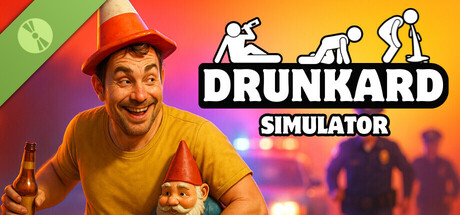 Steam header art for Drunkard Simulator Demo