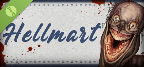 Steam header art for HELLMART Demo