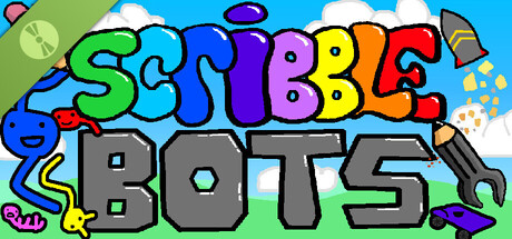 Steam header art for Scribble Bots Demo