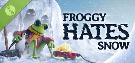 Steam header art for FROGGY HATES SNOW Demo