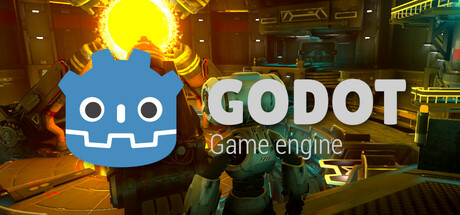 Steam header art for Godot Engine