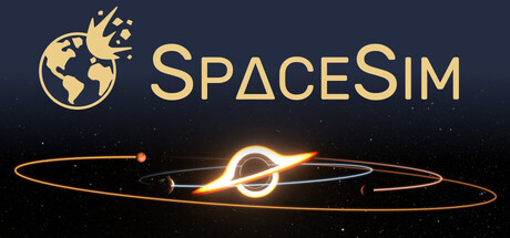 Steam header art for SpaceSim - Astrophysical Simulation Software