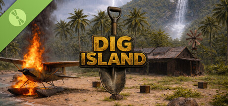 Steam header art for Dig Island Demo