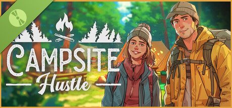 Steam header art for Campsite Hustle Demo