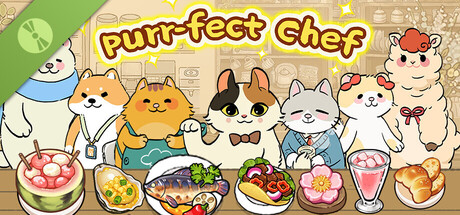 Steam header art for Purr-fect Chef Demo