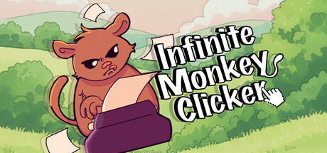 Steam header art for Infinite Monkey Clicker