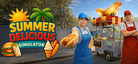Steam header art for Summer Delicious Simulator