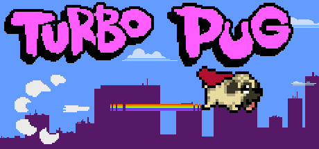 Steam header art for Turbo Pug