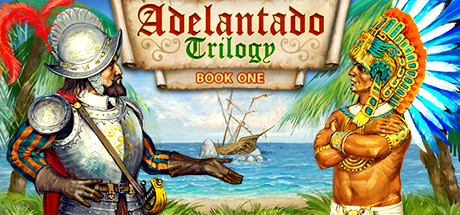 Steam header art for Adelantado Trilogy. Book one