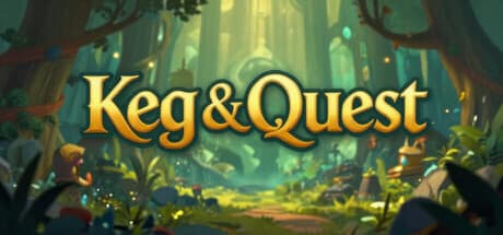 Steam header art for Keg & Quest