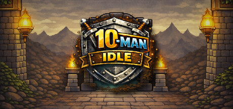 Steam header art for 10-Man Idle