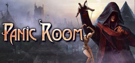 Steam header art for The Panic Room. House of secrets.