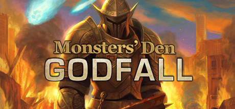 Steam header art for Monsters' Den: Godfall
