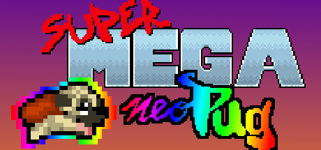 Steam header art for Super Mega Neo Pug