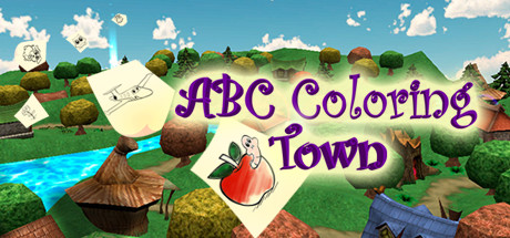 Steam header art for ABC Coloring Town