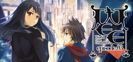 Steam header art for WORLD END ECONOMiCA episode.03
