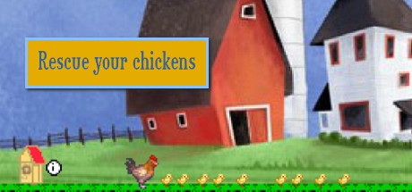 Steam header art for Rescue your chickens