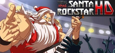 Steam header art for Santa Rockstar Steam Edition