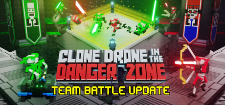Steam header art for Clone Drone in the Danger Zone