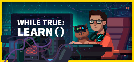 Steam header art for while True: learn()