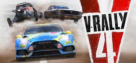Steam header art for V-Rally 4