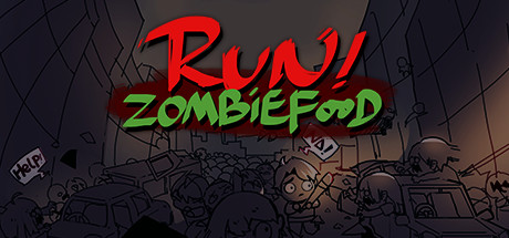 Steam header art for Run!ZombieFood!