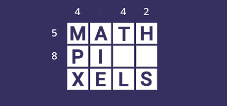 Steam header art for Math Pixels
