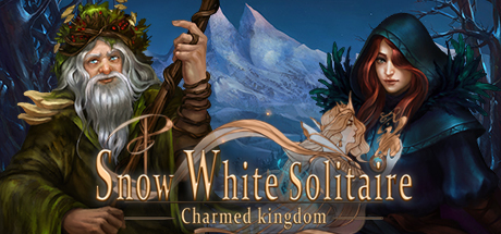 Steam header art for Snow White Solitaire. Charmed Kingdom