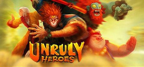 Steam header art for Unruly Heroes