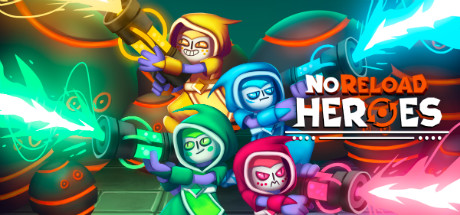 Steam header art for NoReload Heroes