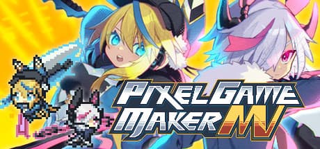 Steam header art for Pixel Game Maker MV / アクションゲームツクールMV