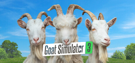 Steam header art for Goat Simulator 3