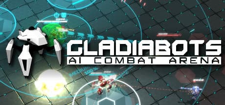 Steam header art for GLADIABOTS - AI Combat Arena