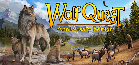 Steam header art for WolfQuest: Anniversary Edition