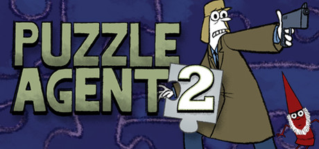 Steam header art for Puzzle Agent 2
