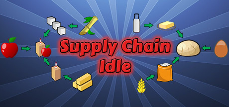 Steam header art for Supply Chain Idle