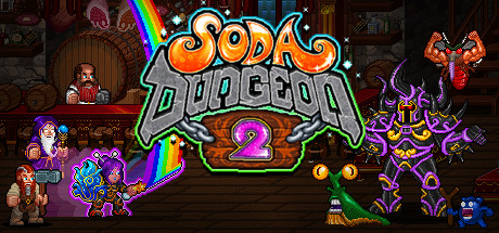Steam header art for Soda Dungeon 2
