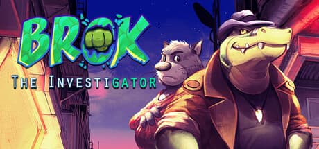 Steam header art for BROK the InvestiGator