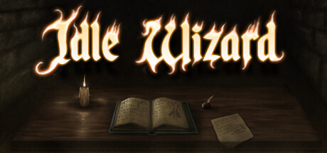 Steam header art for Idle Wizard