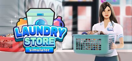 Steam header art for Laundry Store Simulator
